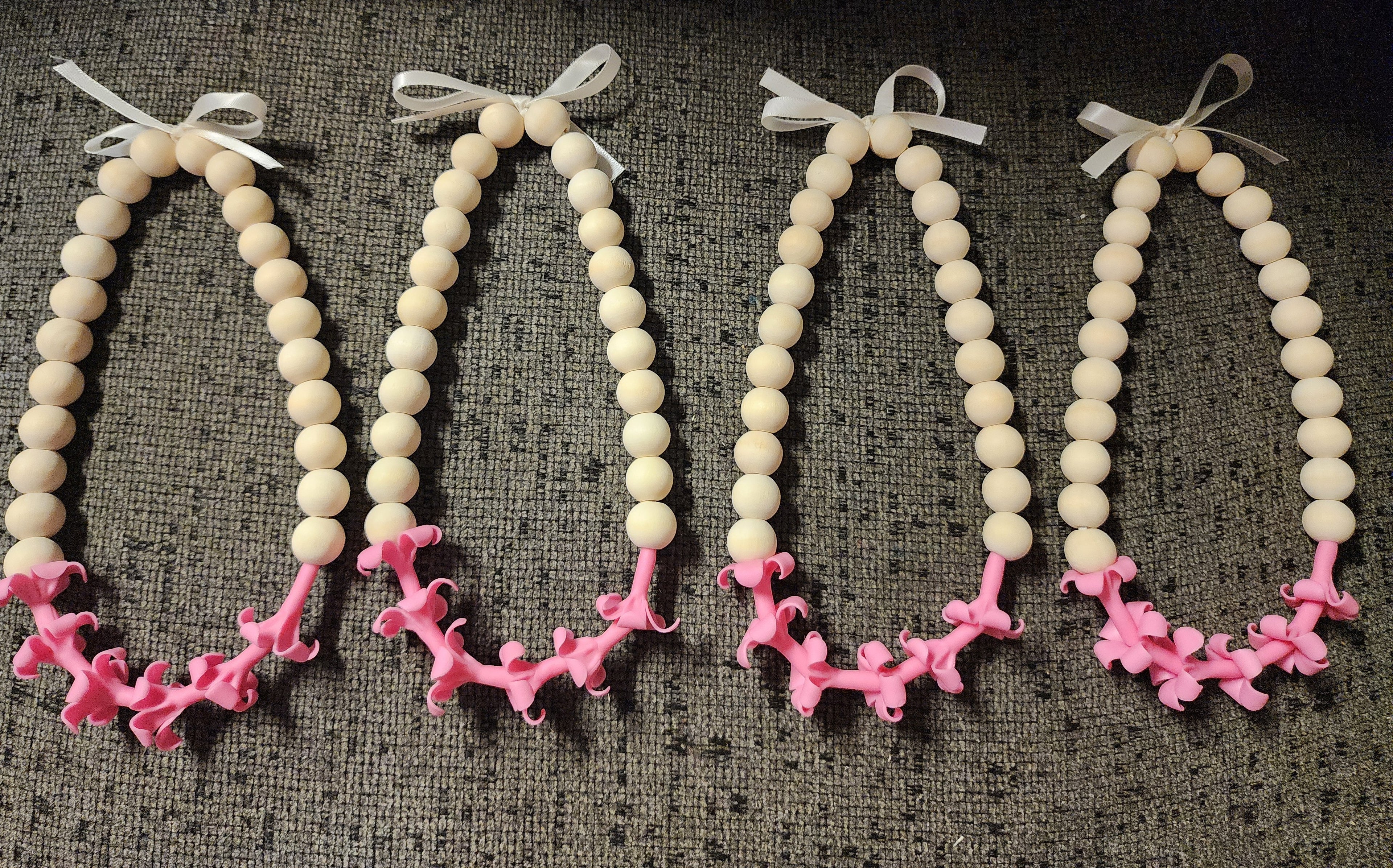 PUAKENIKENI FOREVER FLOWER CAR LEIS (all colors)